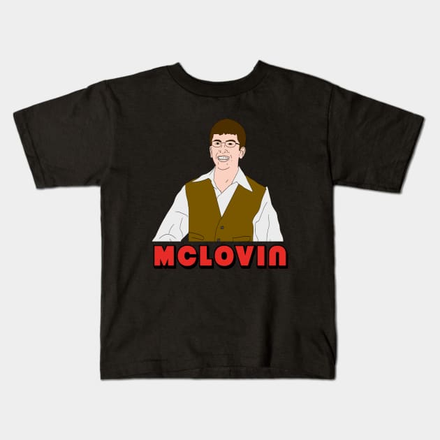 Mclovin Kids T-Shirt by VideoNasties